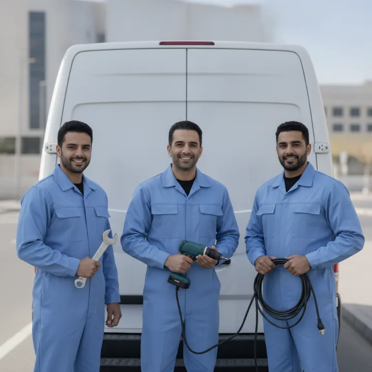 محطة شحن سيارات كهربائية فريق في أبو ظبي
